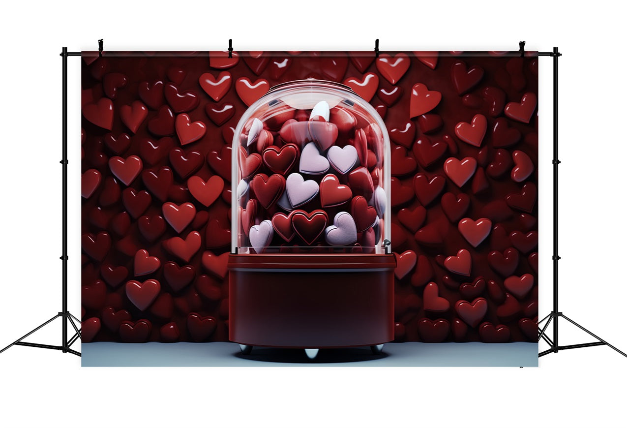 Valentinstag Thema Backdrop Romantisches Herz Candy Machine Backdrop BRP12-164