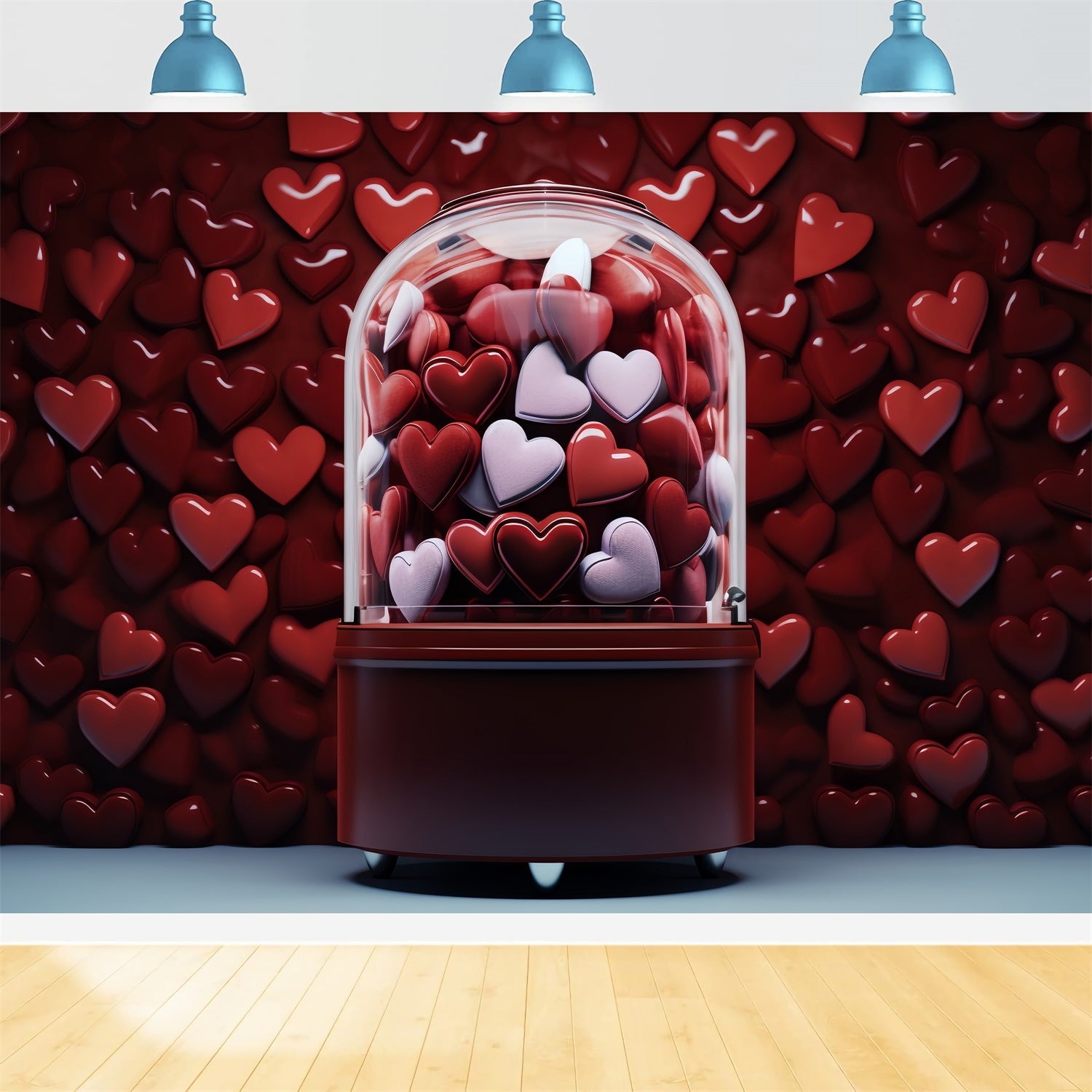 Valentinstag Thema Backdrop Romantisches Herz Candy Machine Backdrop BRP12-164