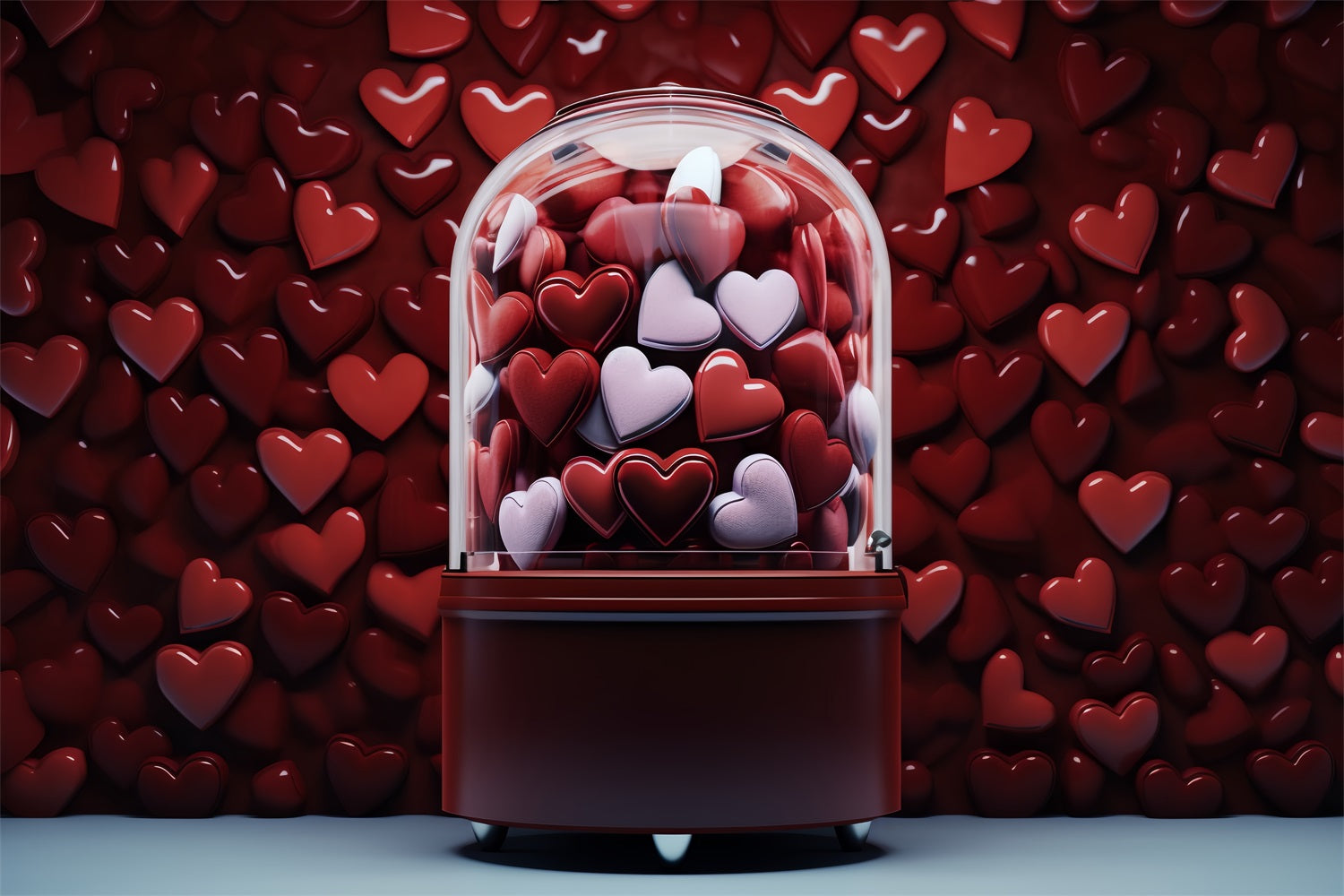 Valentinstag Thema Backdrop Romantisches Herz Candy Machine Backdrop BRP12-164