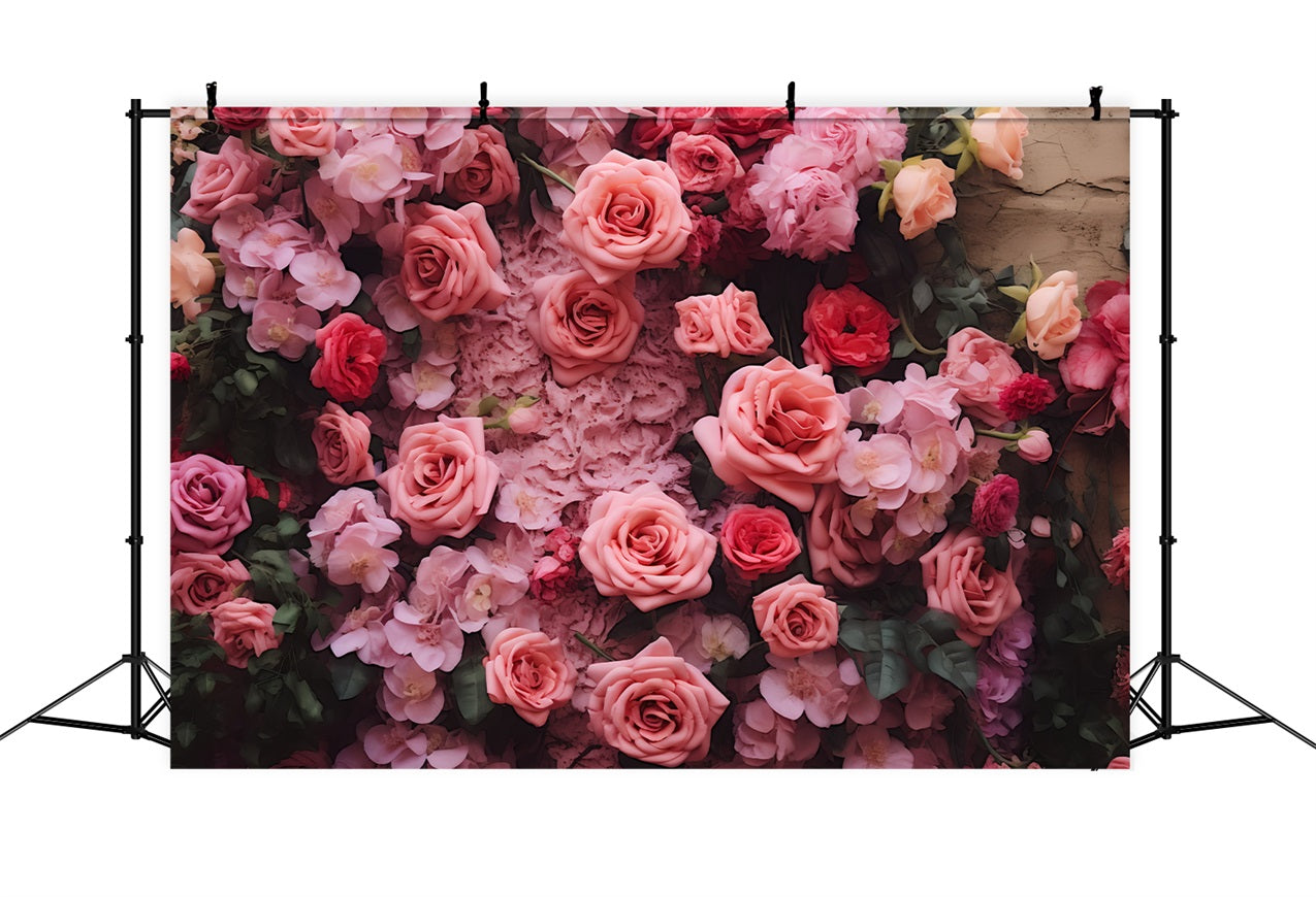 Valentinstag Backdrop Floral Wand Lush Bloom Backdrop BRP12-186