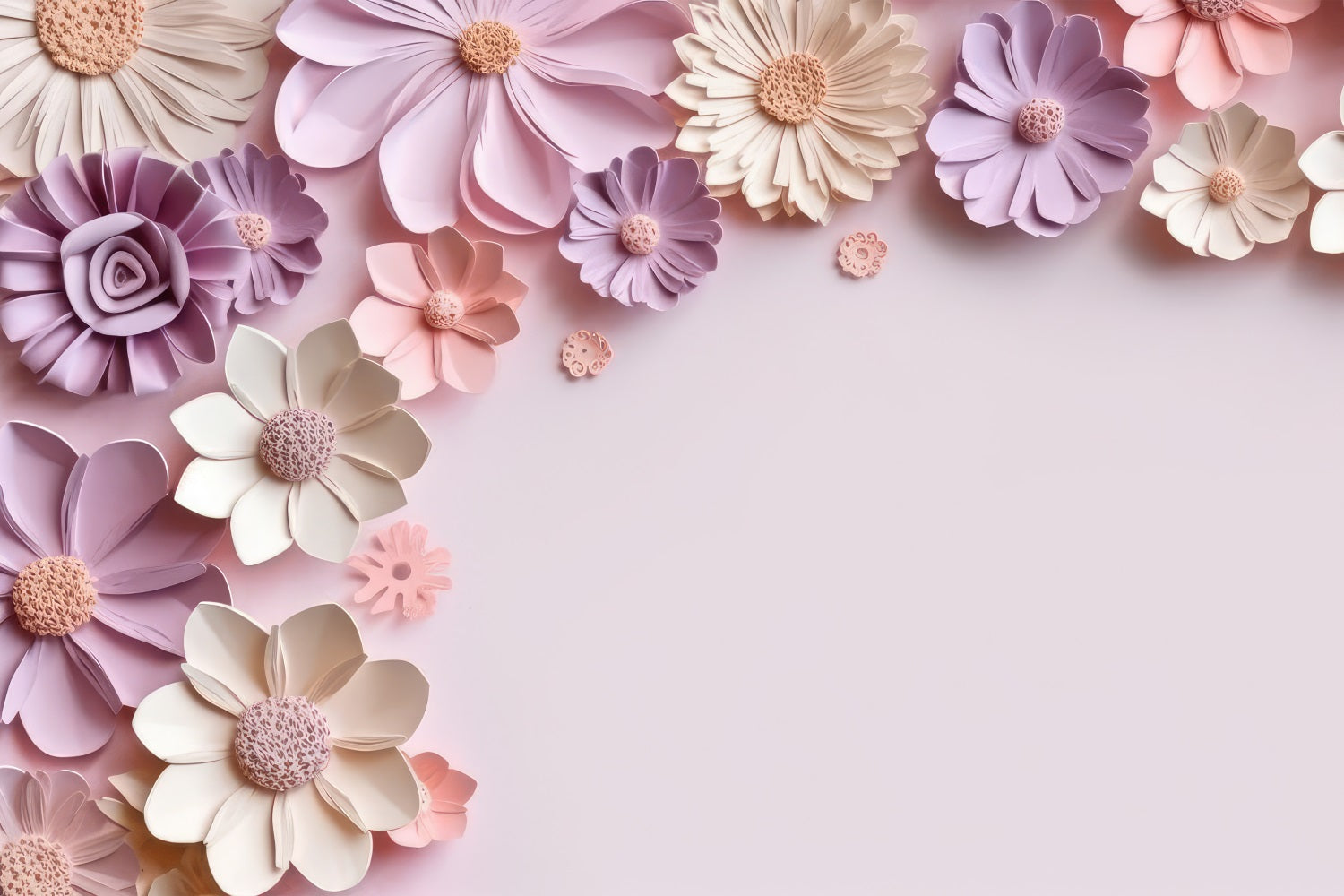 Mutterschaft Fotoshooting Backdrop Rosa Papier Blume Wand Backdrop BRP12-35