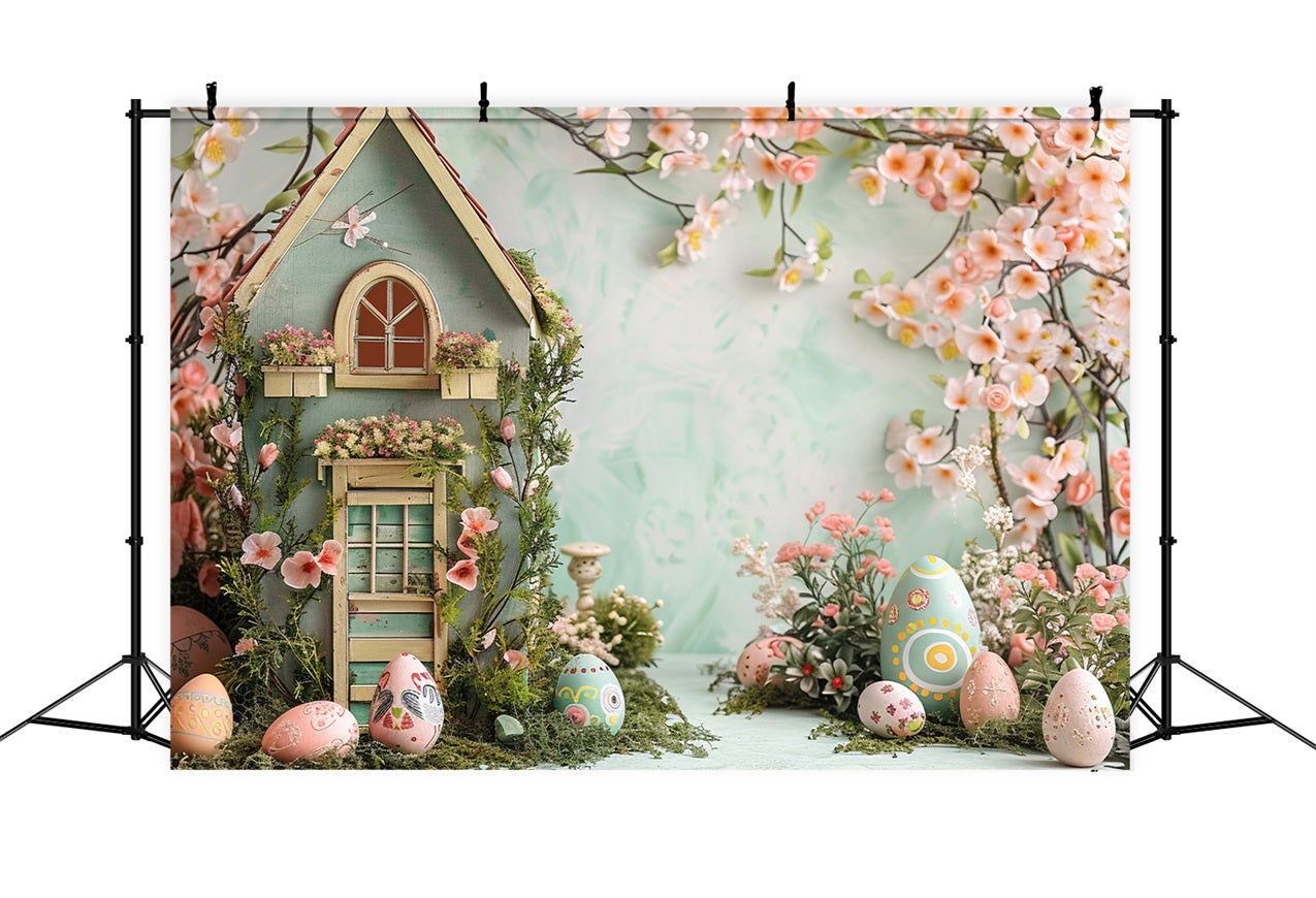 Ostern Hintergrund Fotografie Floral Cottage Ei Display Ostern Hintergrund BRP12-401