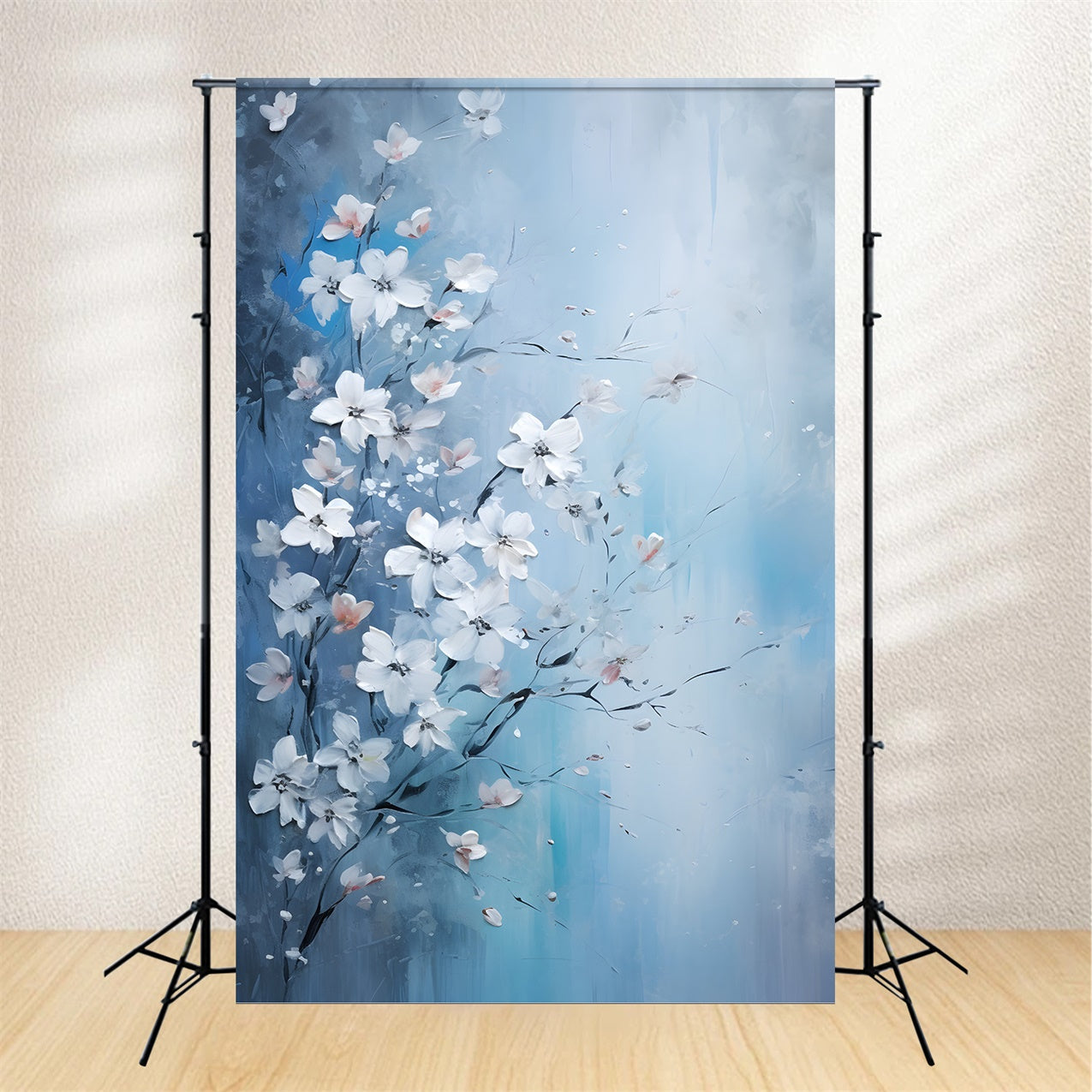 Blume Hintergrund Fotografie Soft Blue Floral Abstract Backdrop BRP12-525