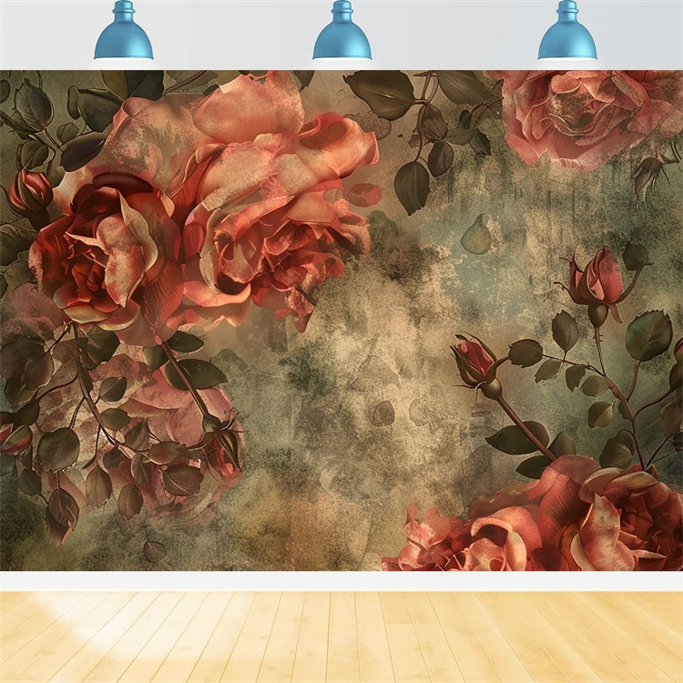 Blume Fotografie Hintergrund Vintage Rose Blume Hintergrund BRP12-527