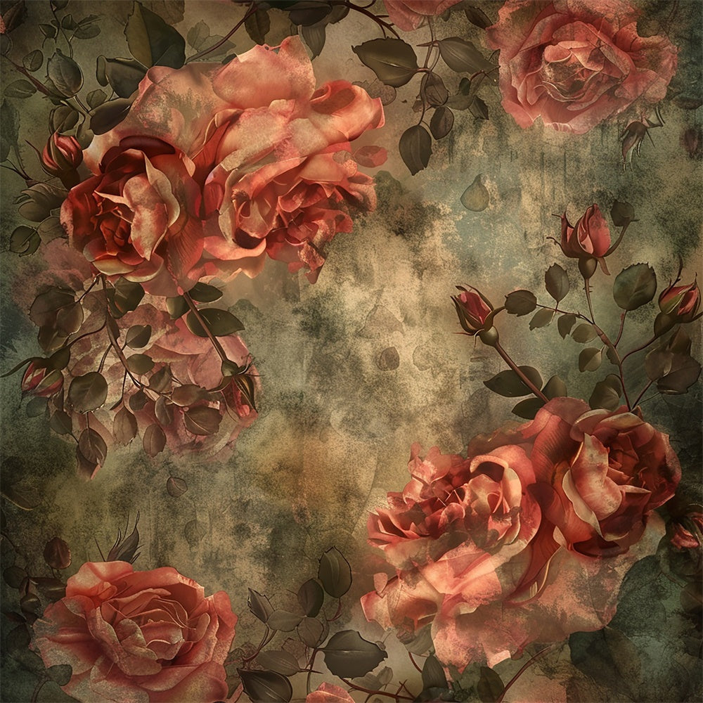 Blume Fotografie Hintergrund Vintage Rose Blume Hintergrund BRP12-527