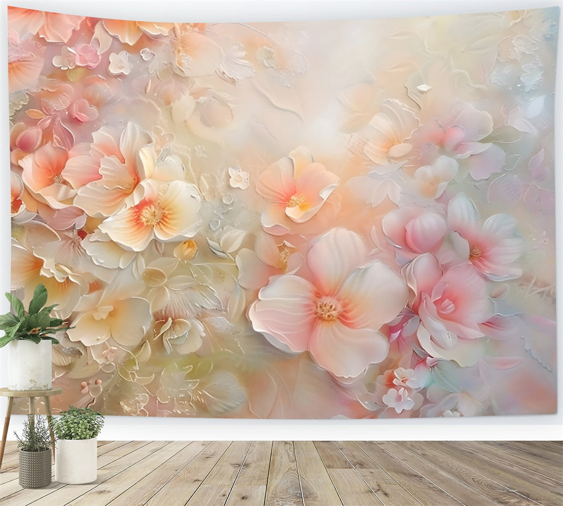 Floral Backdrops Pastell Blume Blütenblätter Traum Backdrop BRP12-537