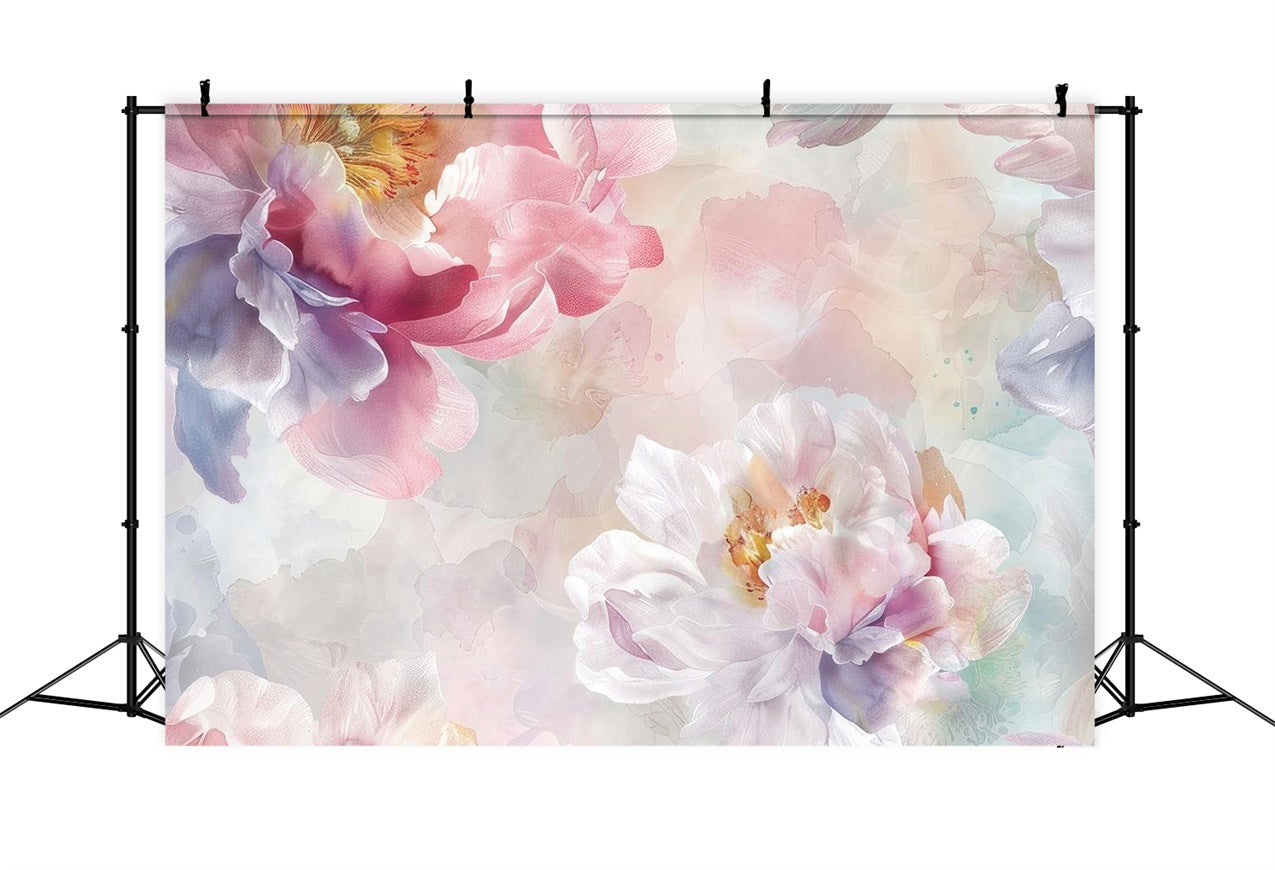 Floral Backdrop Diy Romantische Pfingstrose Blüte Kunstwerk Hintergrund BRP12-539