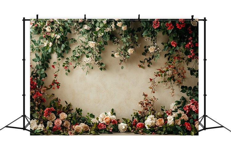 Blumenwand Backdrop Romantische Themen Backdrop BRP12-564