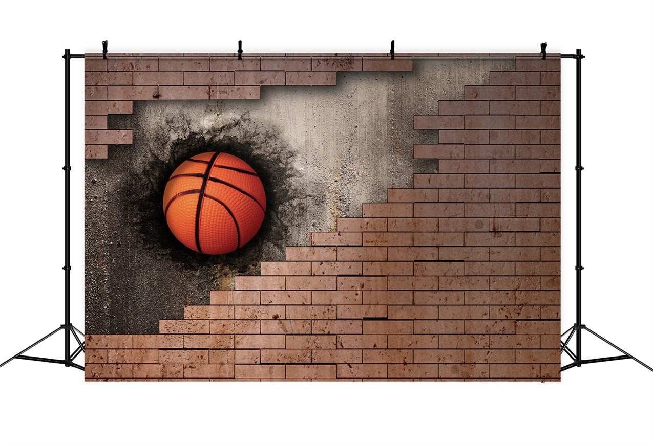 Sport Thematische Kulissen Explodierende Wand Basketball Spiel Kulisse BRP12-575