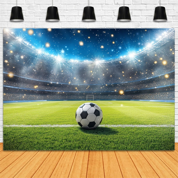 Sport Backdrop Beleuchtete Fußball Arena Feier Backdrop BRP12-583