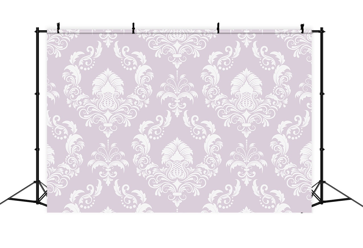 Damast Backdrop Fotografie Weiches Lavendel Blumenmuster Backdrop BRP12-606