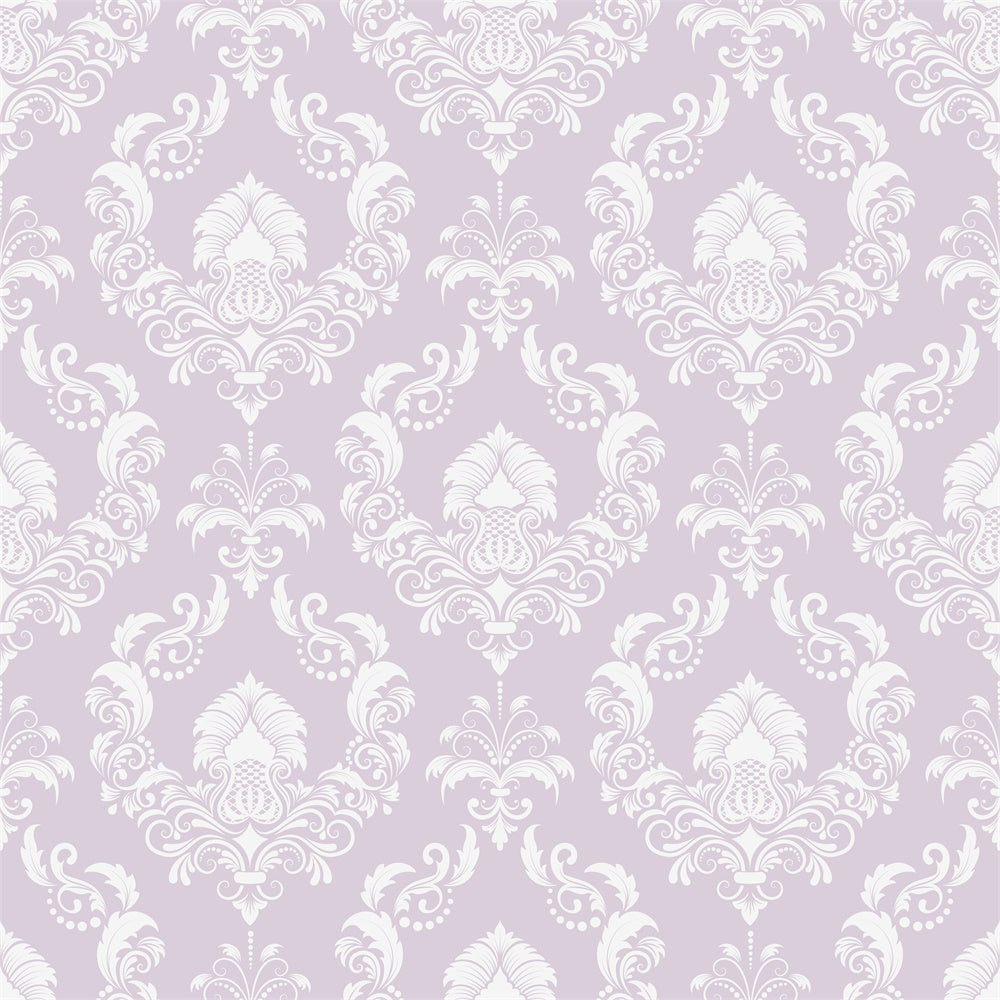 Damast Backdrop Fotografie Weiches Lavendel Blumenmuster Backdrop BRP12-606