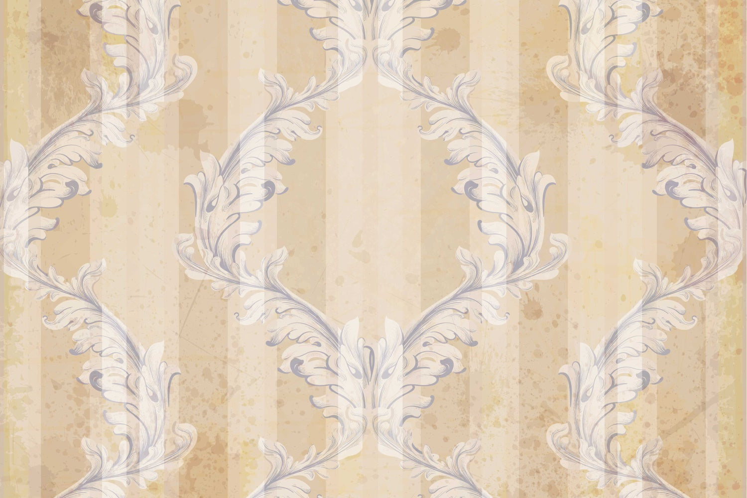 Damast Fotohintergrund Distressed Beige Floral Motif Backdrop BRP12-610