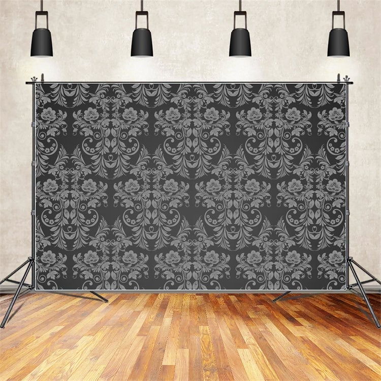 Damast Fotohintergrund Holzkohle Grau Design Hintergrund BRP12-625