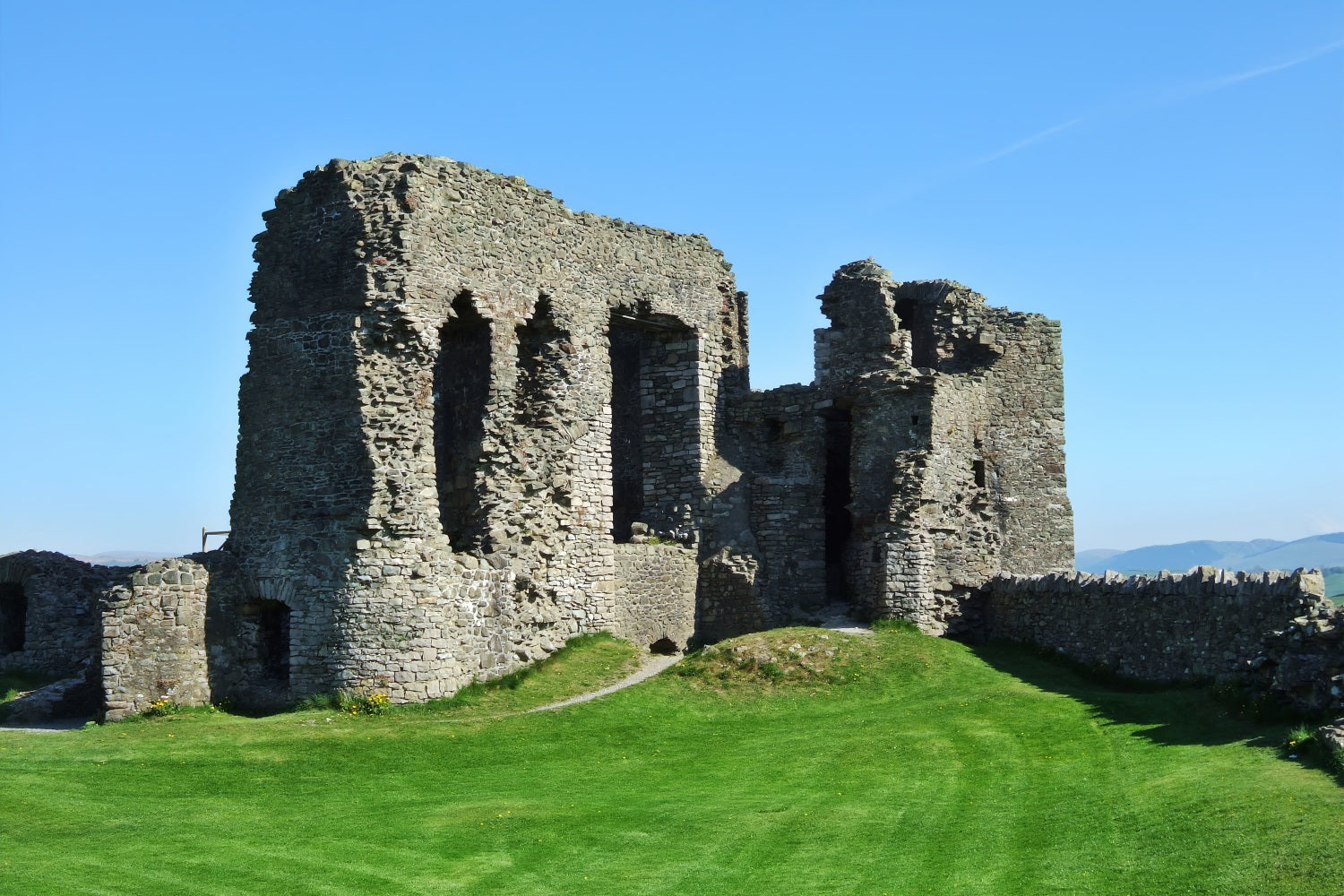 Architektur Hintergrund Ancient Castle Ruinen Himmel Hintergrund BRP12-643