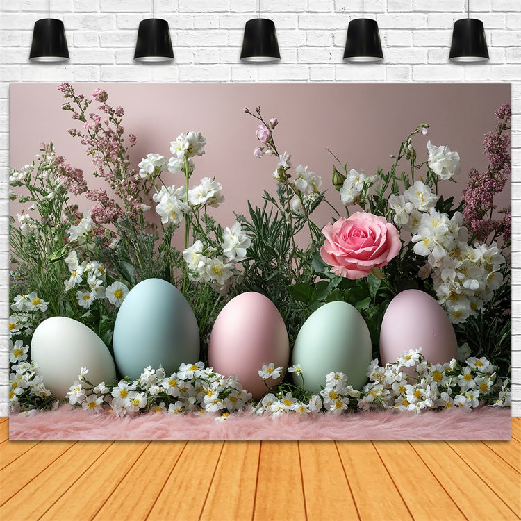 Ostern Fotohintergrund Backdrops Pastellblüten Ei Reihe Hintergrund BRP12-750