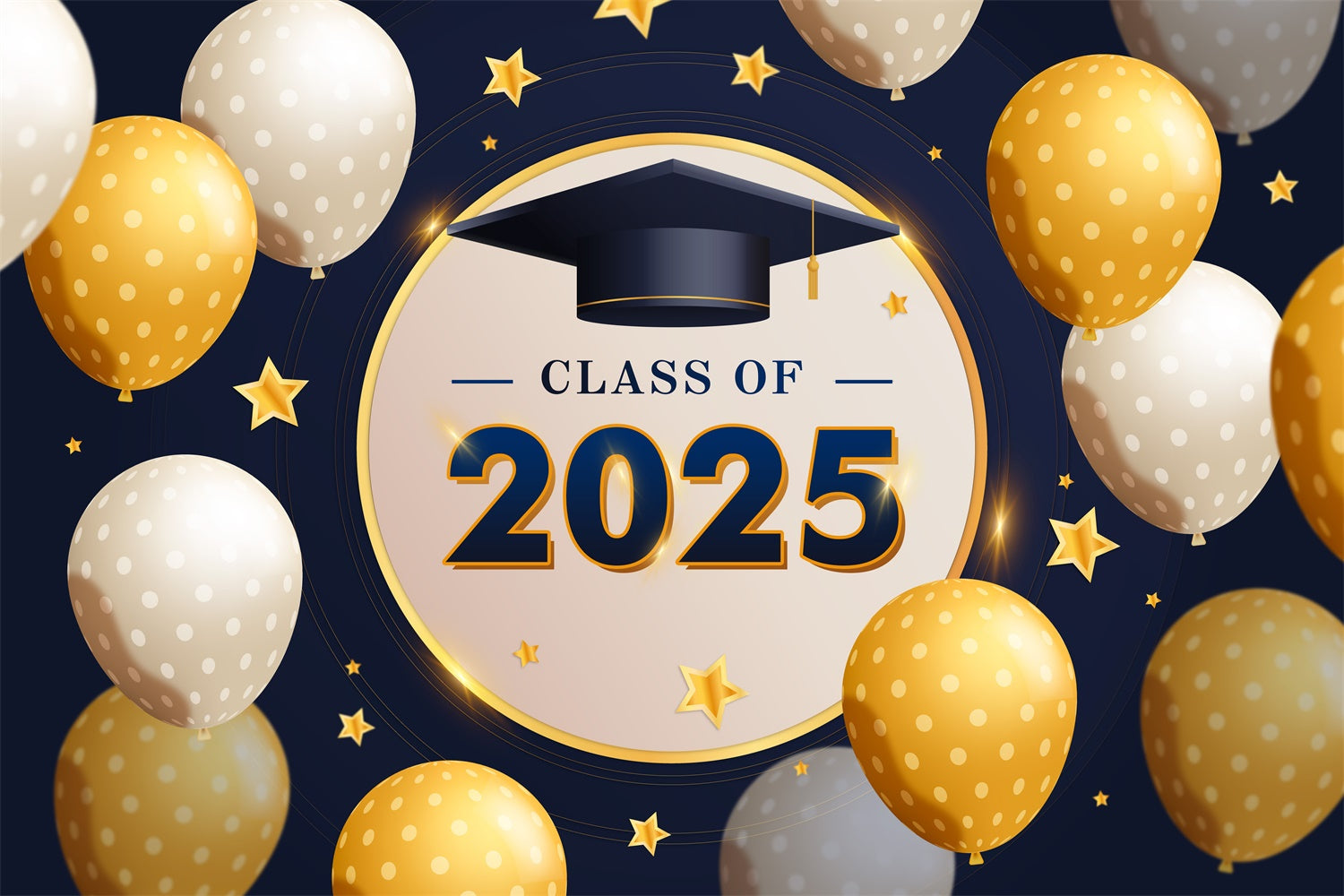 Graduation Backdrop Ideen Polka Dot Luftballons Graduation Party Backdrop BRP2-249