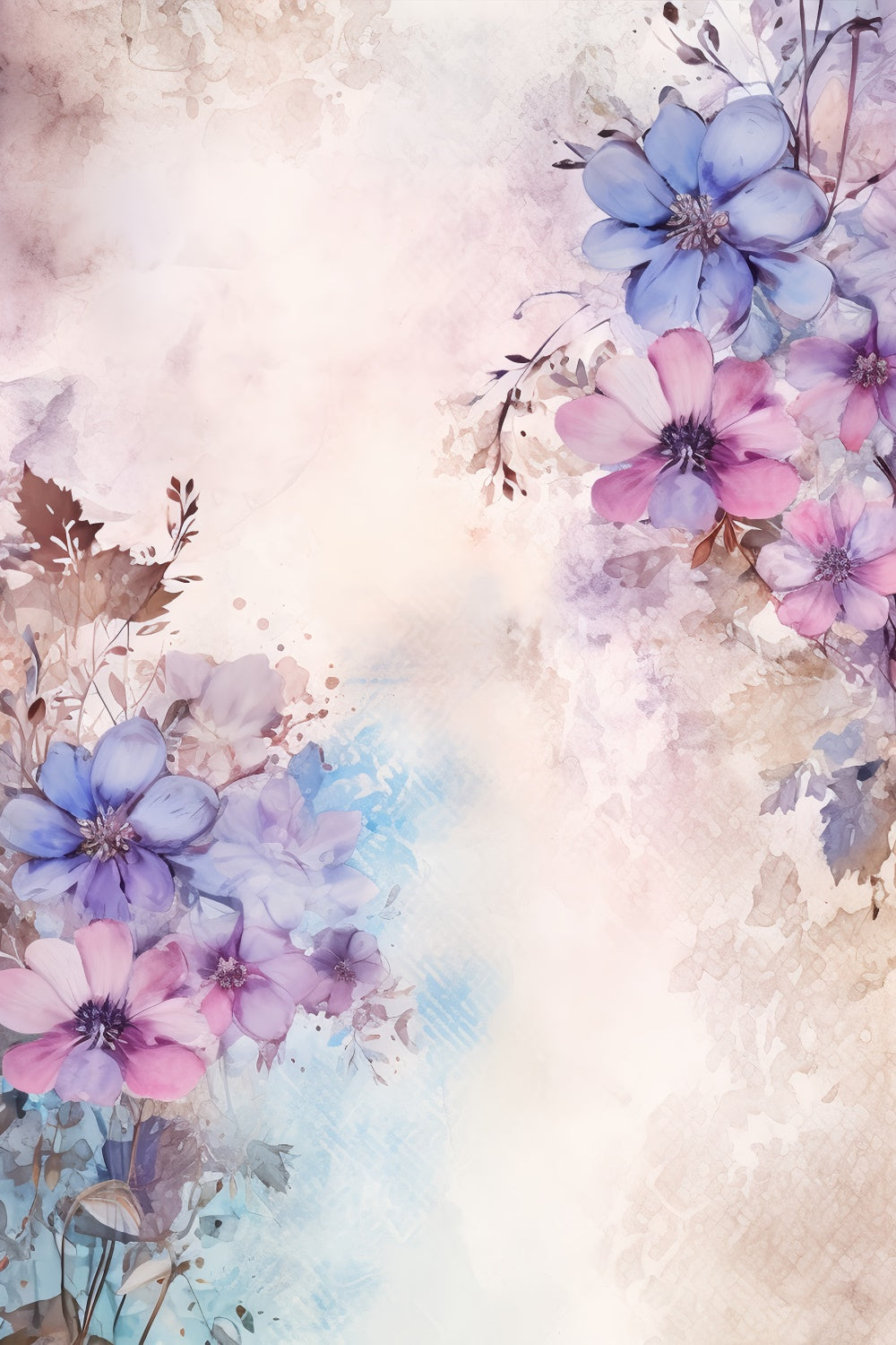 Floral Fotohintergrund Weiches Pastell Floral Fantasy Hintergrund BRP2-70