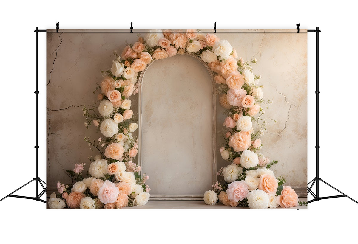 Floral Backdrop Fotografie Elegant Rose Bogen Hochzeit Hintergrund BRP2-79