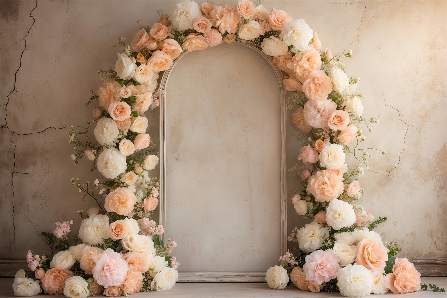 Floral Backdrop Fotografie Elegant Rose Bogen Hochzeit Hintergrund BRP2-79