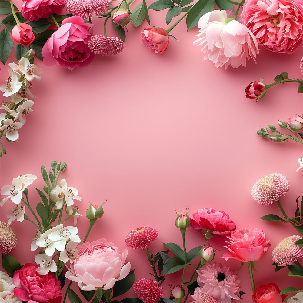 Blumenfotografie Backdrop Fotografie Zarte Pfingstrosen Rose Blush Backdrop BRP2-98