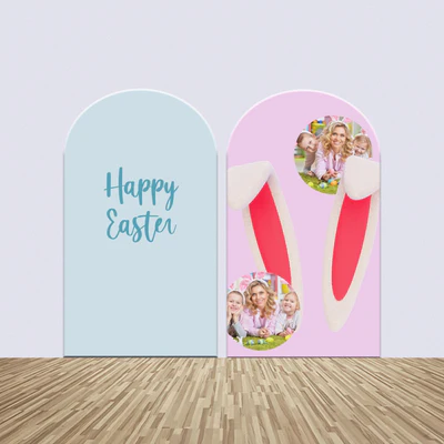 Backdrops für Ostern Chic Bunny Ears Customized Arch Backdrop Kit BRP3-186