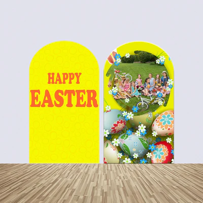 Frohe Ostern Backdrop Sonnige Freude Personalisierte Bogen Backdrop Kit BRP3-187