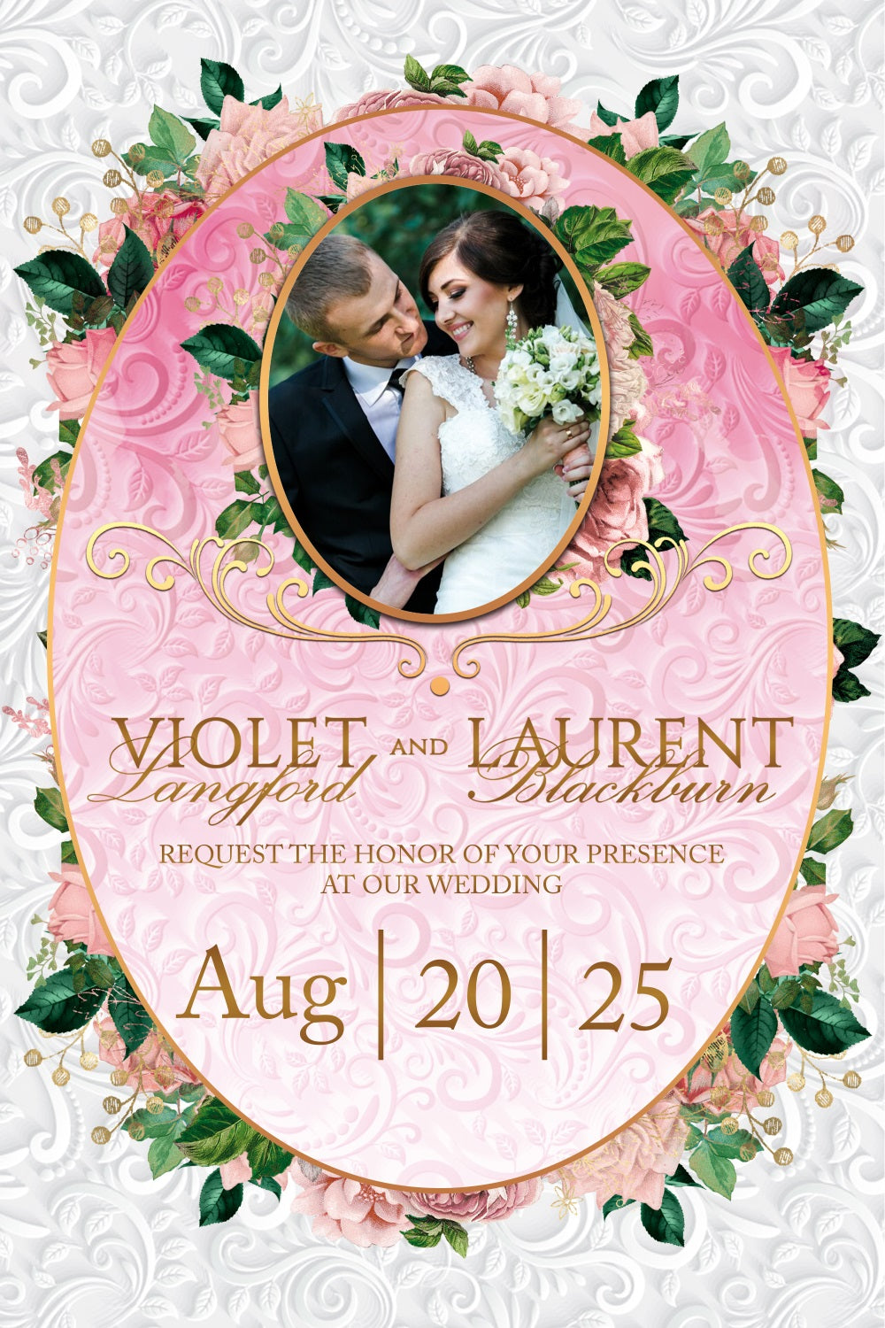 Hochzeit Backdrop Ideen Ornate Pink Frame Individuelles Backdrop BRP3-212