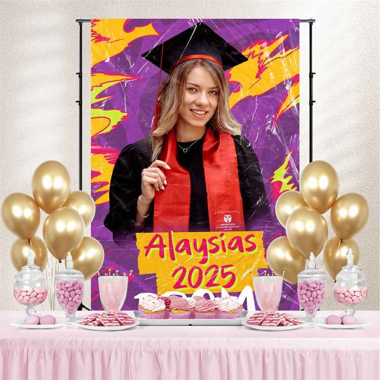 Prom Backdrops Graffiti Stil fett Graduation Party Hintergrund BRP4-169