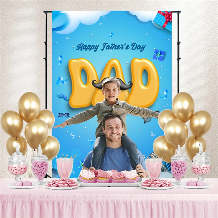 Vatertag Backdrop Ballon Brief Feier Custom Backdrop BRP4-81