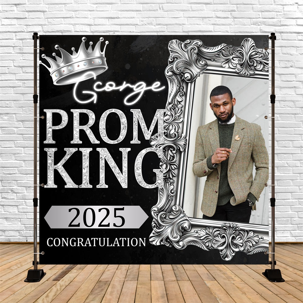 Prom 2025 Backdrop Rahmen Krone Custom Party Graduation Backdrop BRP5-212
