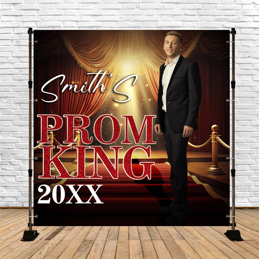 Prom Night Backdrop König Roter Teppich Personalisierte Party Abschlussfeier Backdrop BRP5-221