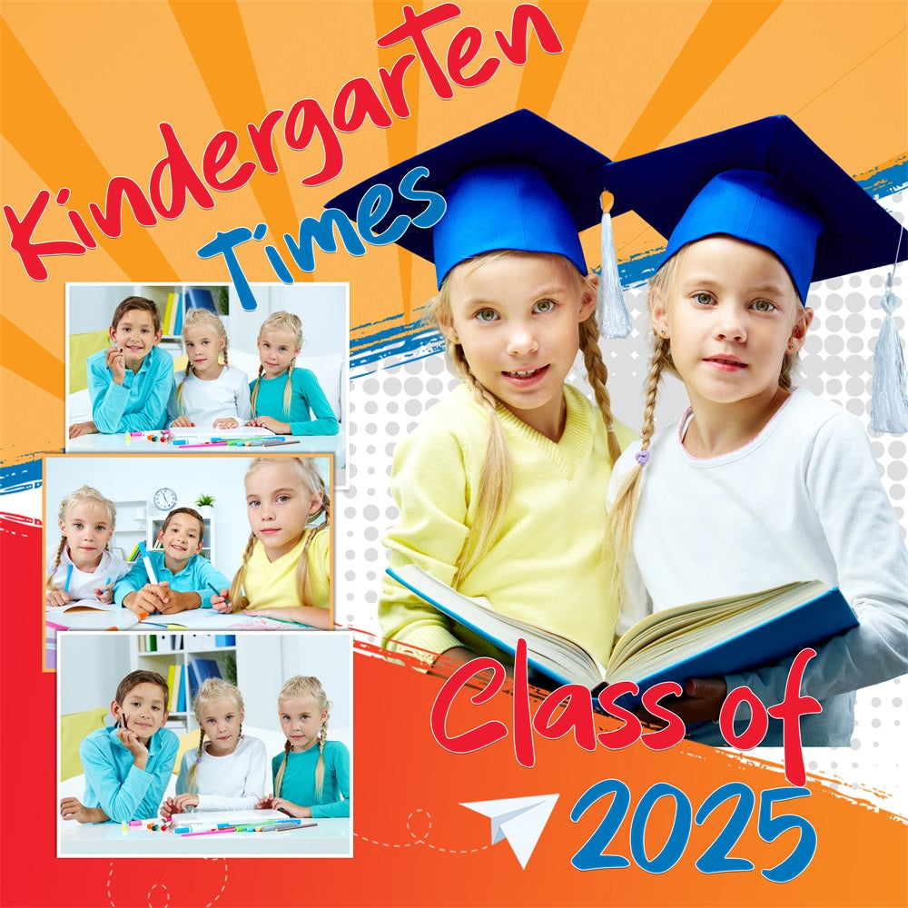 Graduation Backdrops Schulerinnerungen Personalisierte Party Graduation Backdrop BRP5-225