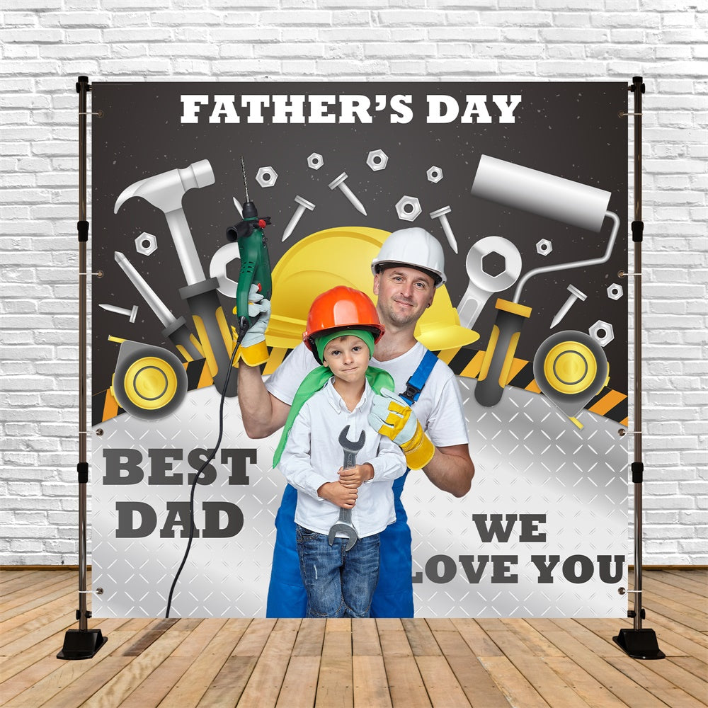Vatertag Backdrop Toolbox Helm Feier Custom Backdrop BRP5-55