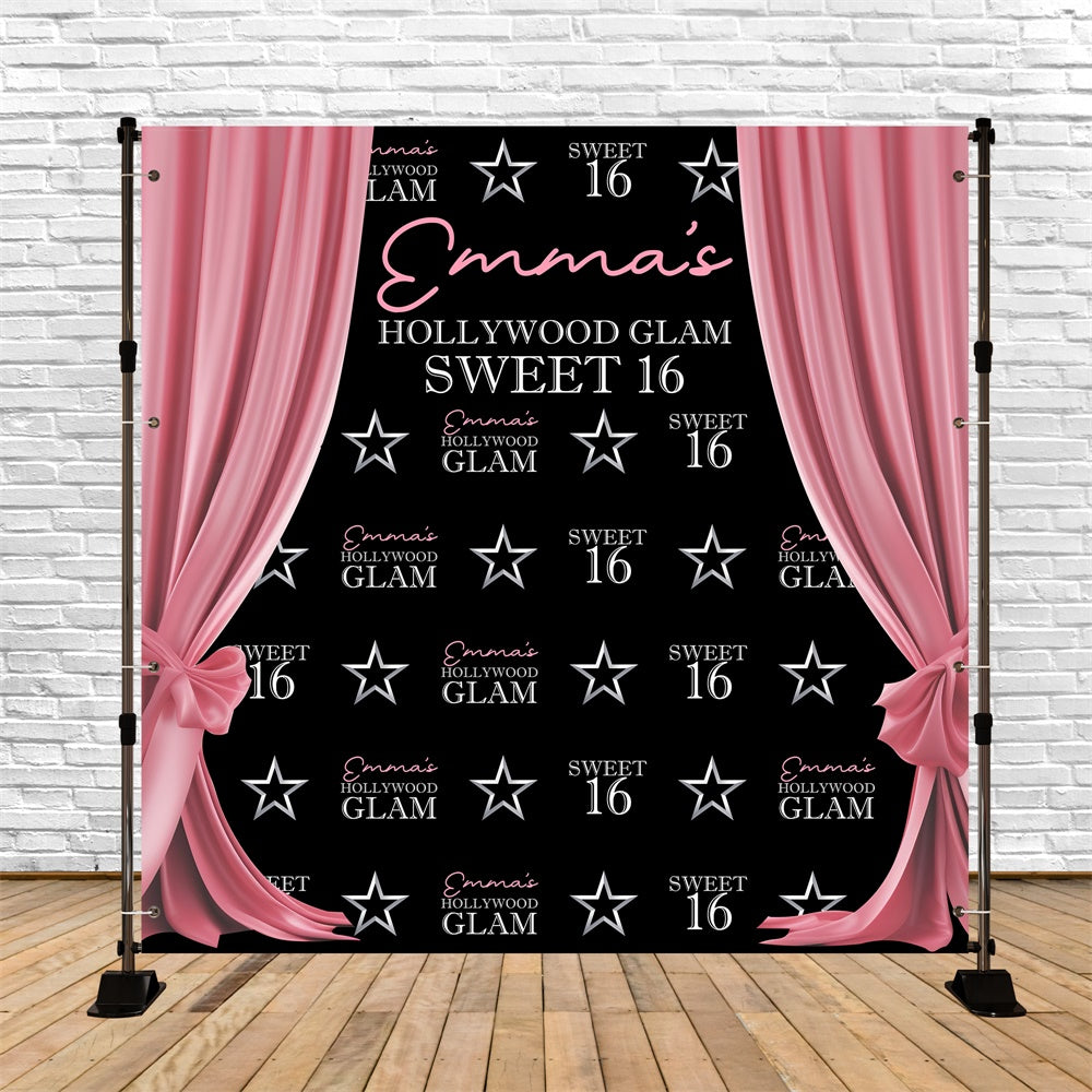 Geburtstag Backdrop Ideen Glamorous Vorhänge Sweet 16 Backdrop BRP5-95