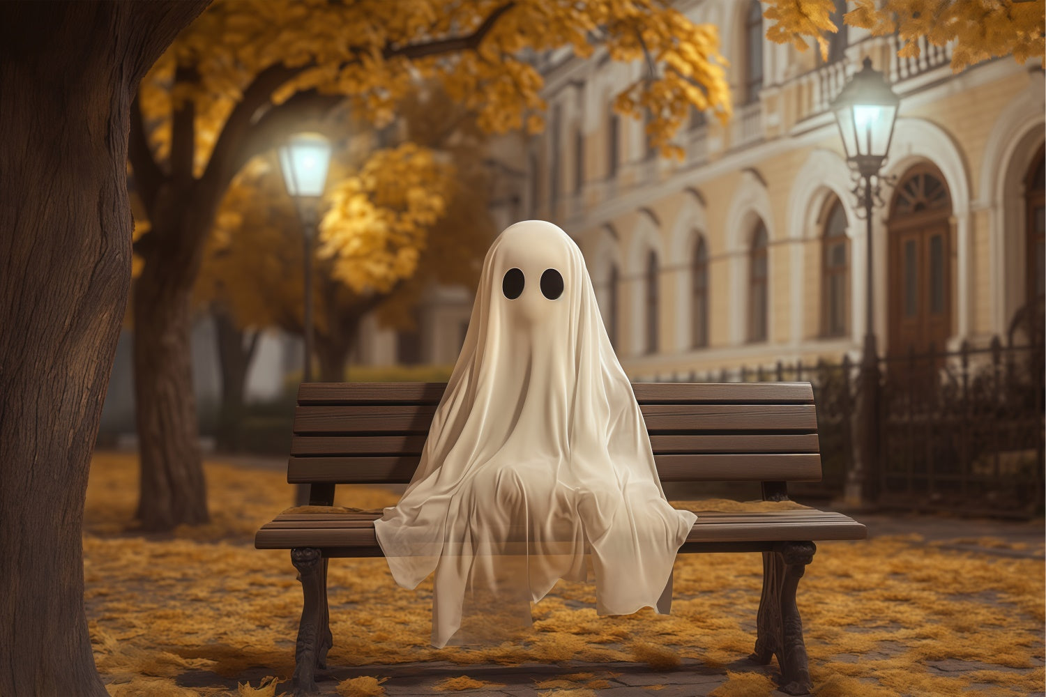 Halloween Bild Hintergrund Gespenst Herbst Bank Hintergrund BRP57-107