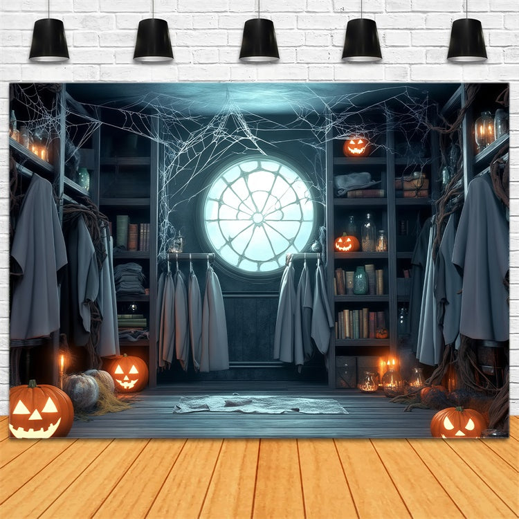 Halloween Backdrop Ideen Gespenstische Garderobe Backdrop BRP57-110