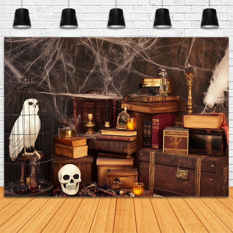 Halloween Fotografie Backdrop Zauberer Schädel Studie Backdrop BRP57-114