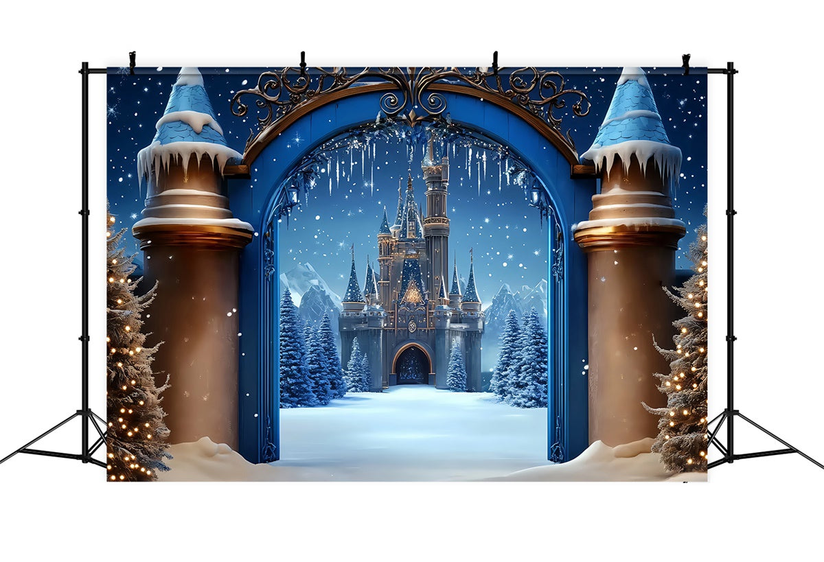 Weihnachten Backdrops für Fotos Royal Dream Castle Backdrop BRP57-117