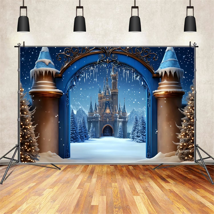 Weihnachten Backdrops für Fotos Royal Dream Castle Backdrop BRP57-117