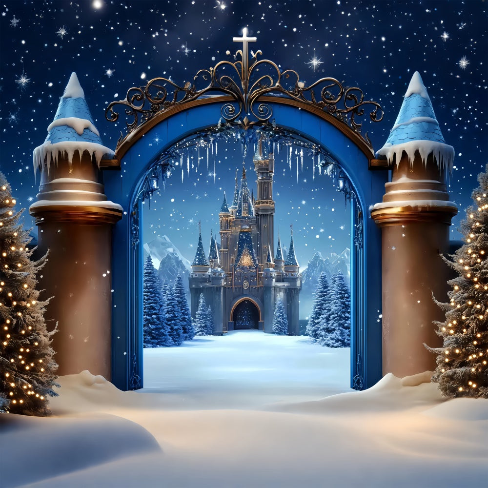 Weihnachten Backdrops für Fotos Royal Dream Castle Backdrop BRP57-117
