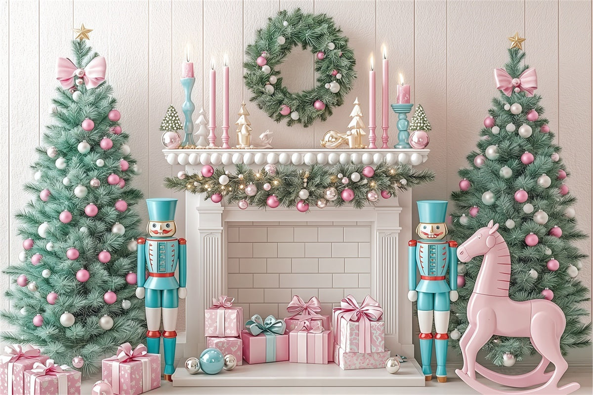 Weihnachtskulisse Pastell Nussknacker Fantasiekulisse BRP57-131