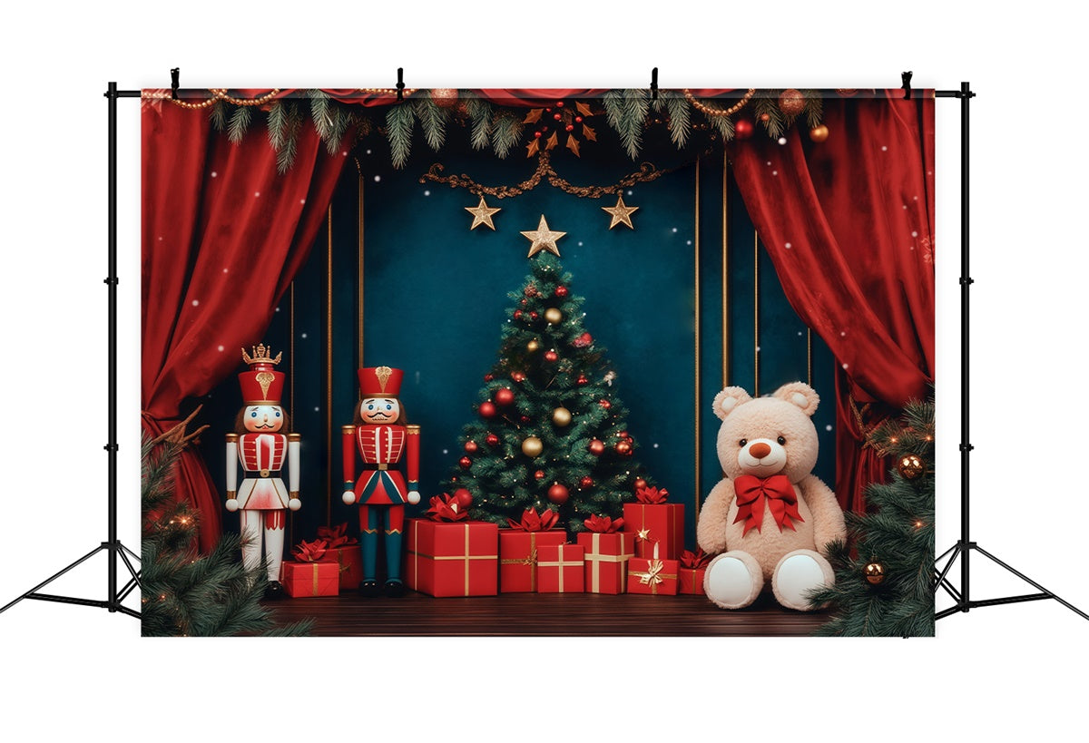 Weihnachtshintergrund Ideen Nussknacker Königlicher Bühnenhintergrund BRP57-144