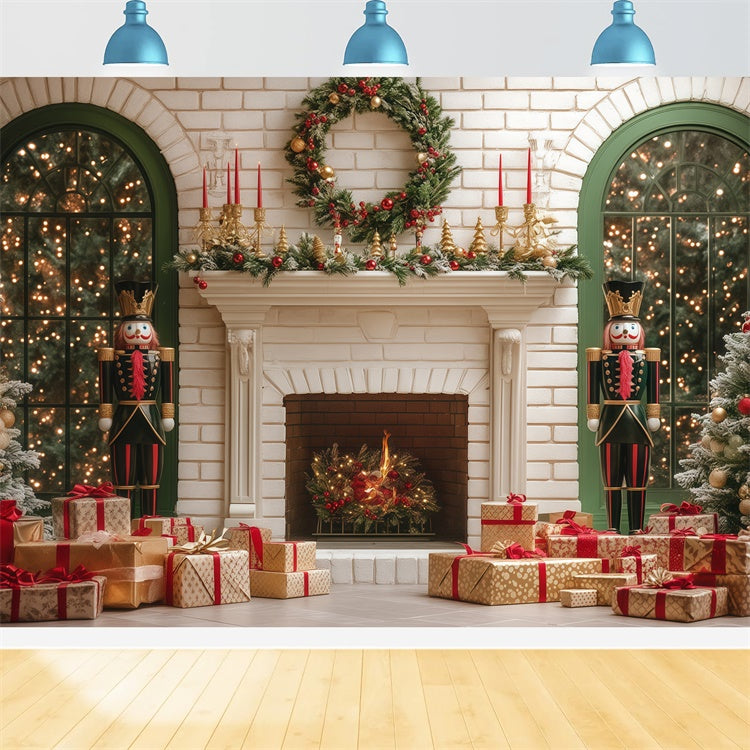 Weihnachten Kamin Kulisse Holiday Hearth Wishes Kulisse BRP57-145