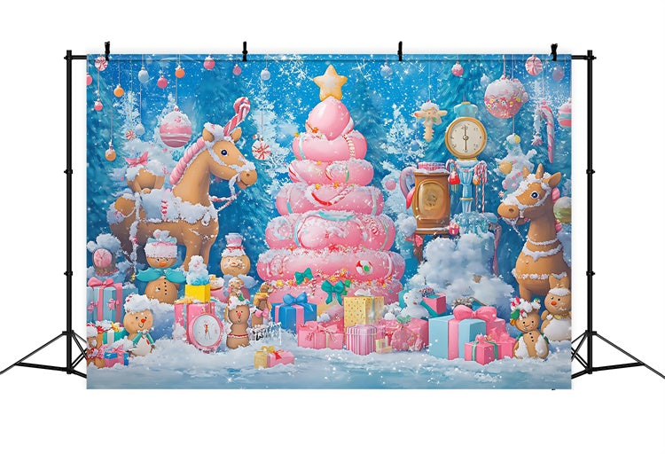 Weihnachten Backdrops Verkauf Lebkuchen Spielzeug Fantasy Backdrop BRP57-148