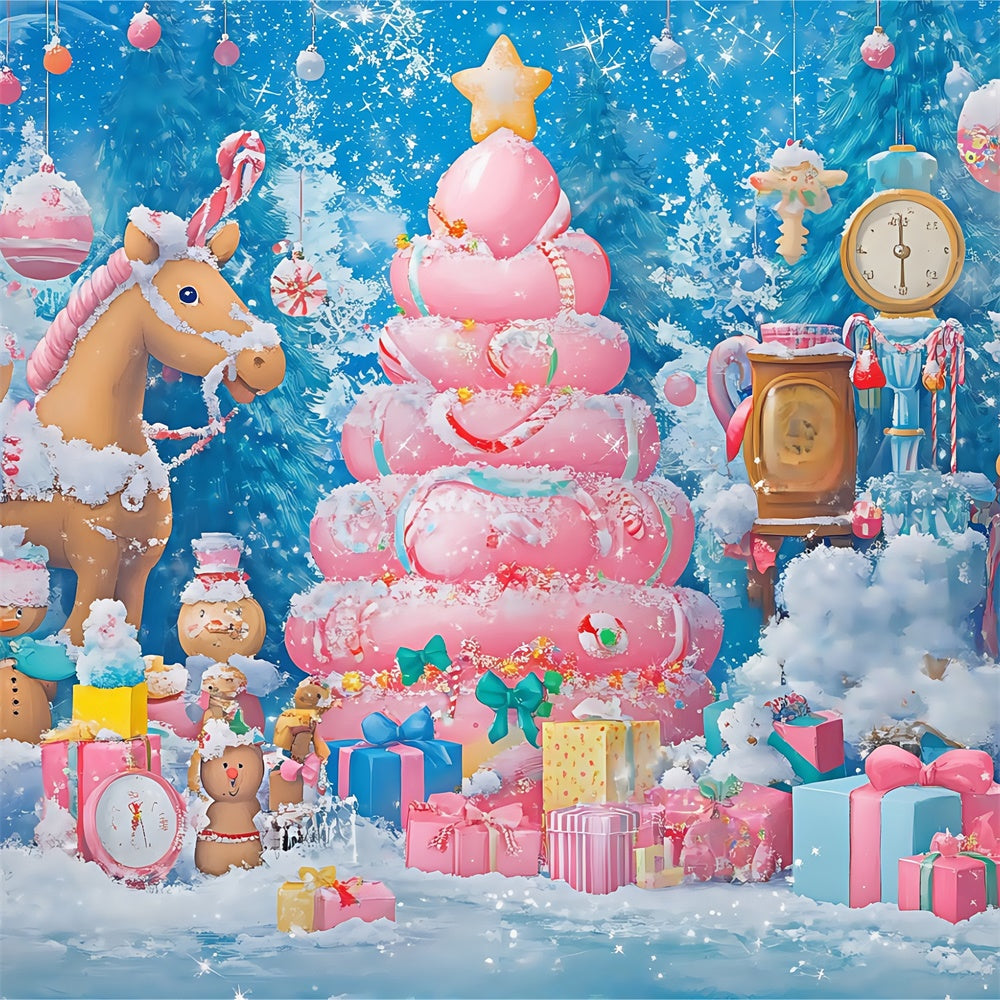Weihnachten Backdrops Verkauf Lebkuchen Spielzeug Fantasy Backdrop BRP57-148