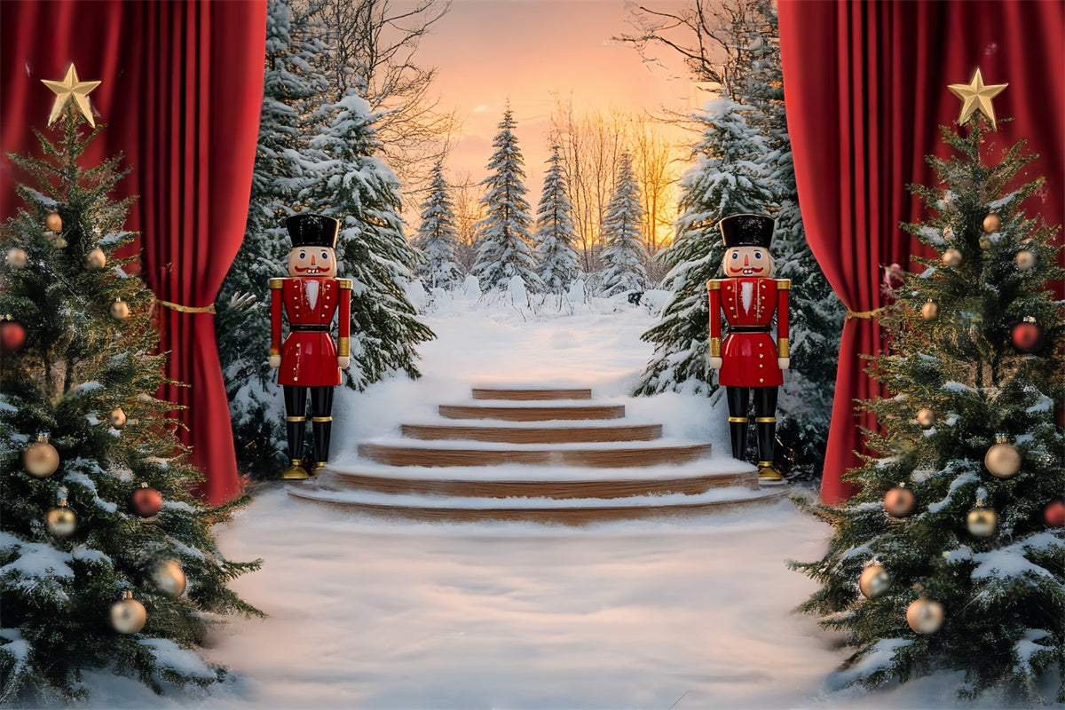 Weihnachten Backdrop Ideen Nussknacker Winter Bühne Backdrop BRP57-149