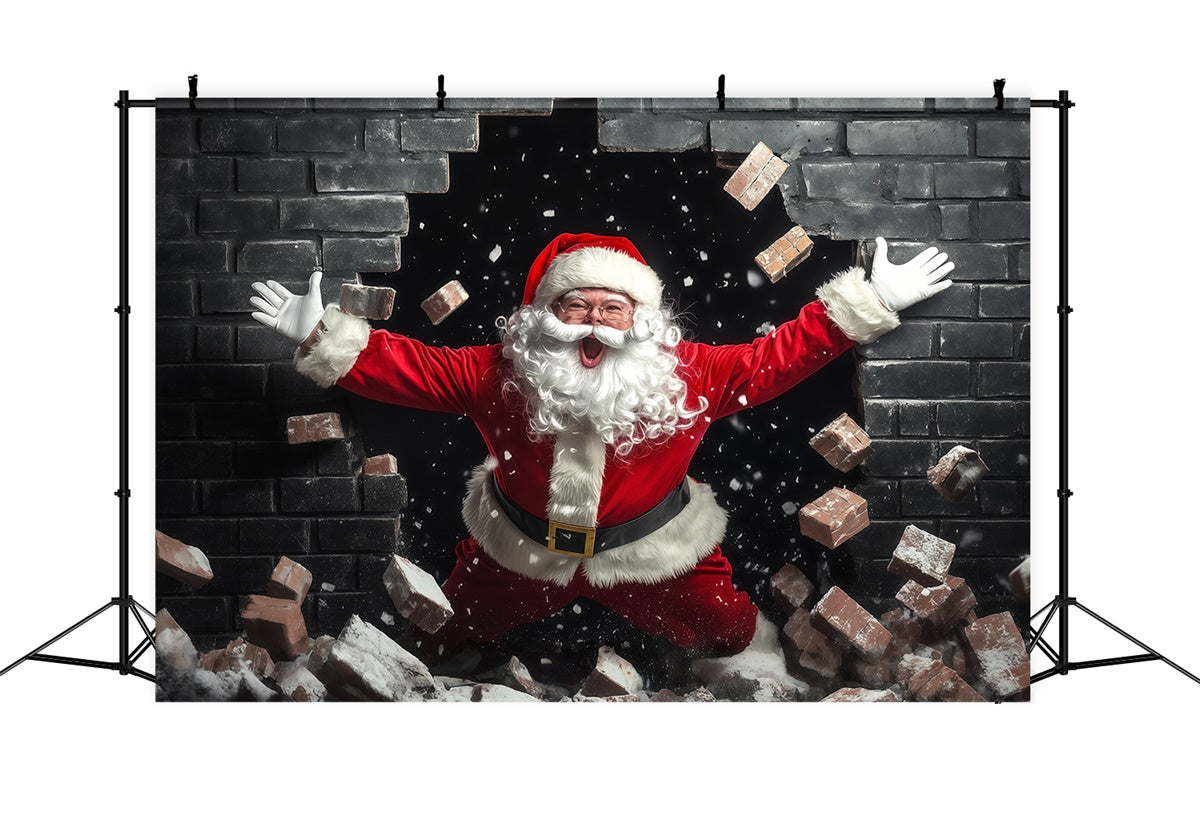 Weihnachten Backdrop Ideen Santa Surprise Eingang Backdrop BRP57-160