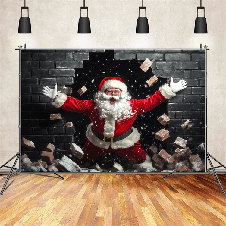 Weihnachten Backdrop Ideen Santa Surprise Eingang Backdrop BRP57-160