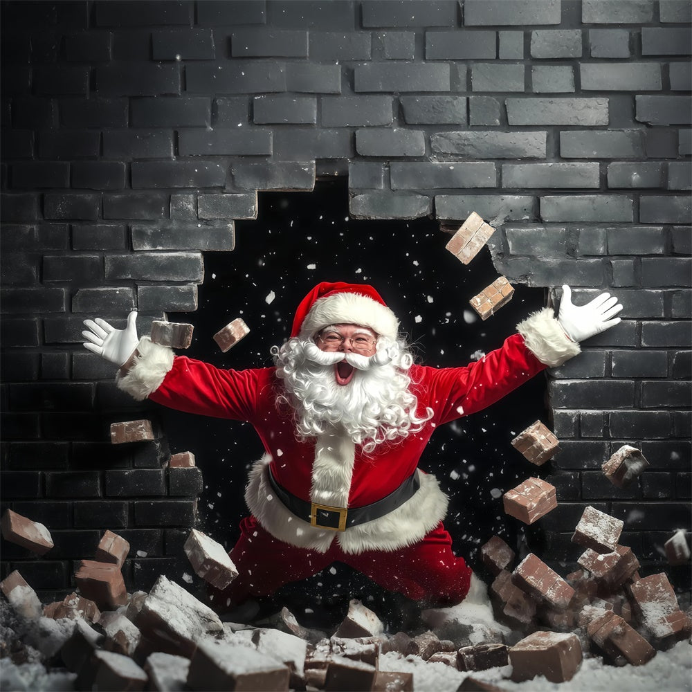 Weihnachten Backdrop Ideen Santa Surprise Eingang Backdrop BRP57-160